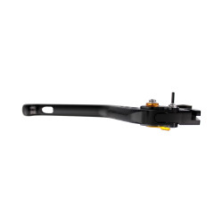 BikeTek Nastaviteľný CNC Lever Long Clutch - Black / Gold Adjuster - C119