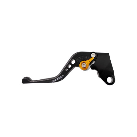 BikeTek Nastaviteľný CNC Lever Short Clutch - Black / Gold Adjuster - C119S