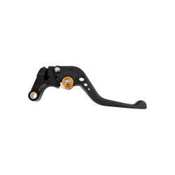 BikeTek Nastaviteľný CNC Lever Short Clutch - Black / Gold Adjuster - C123S