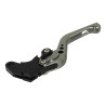 BikeTek Nastaviteľný CNC Clutch Lever Short - Titanium / Black Adjuster - C15S