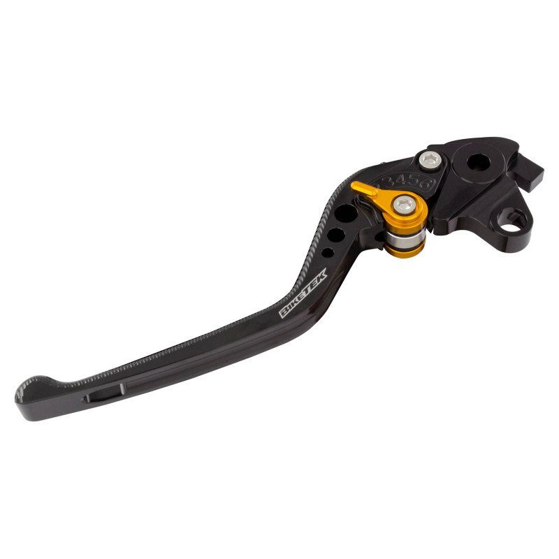 BikeTek Nastavitelný CNC Clutch Lever Long - Black / Gold Adjuster -   C57