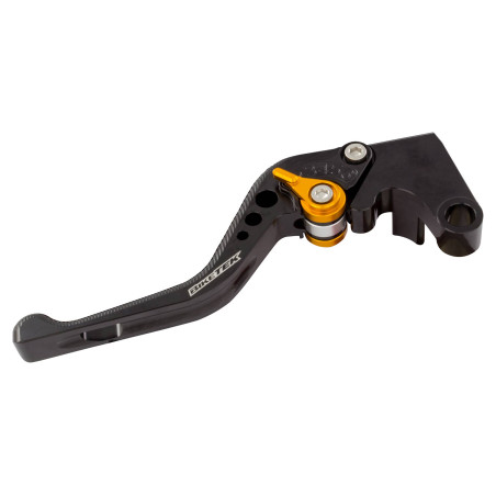 BikeTek Nastaviteľný CNC Clutch Lever Short - Black / Gold poistných udalostí - C59S