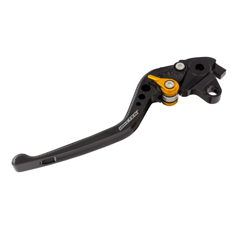 BikeTek Nastaviteľný CNC Clutch Lever Long - Black / Gold Adjuster - C77