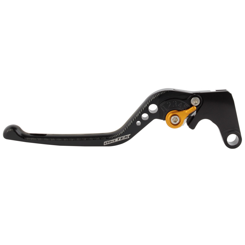 BikeTek Nastavitelný CNC Clutch Lever Short - Black / Gold pojistných událostí -   C83S